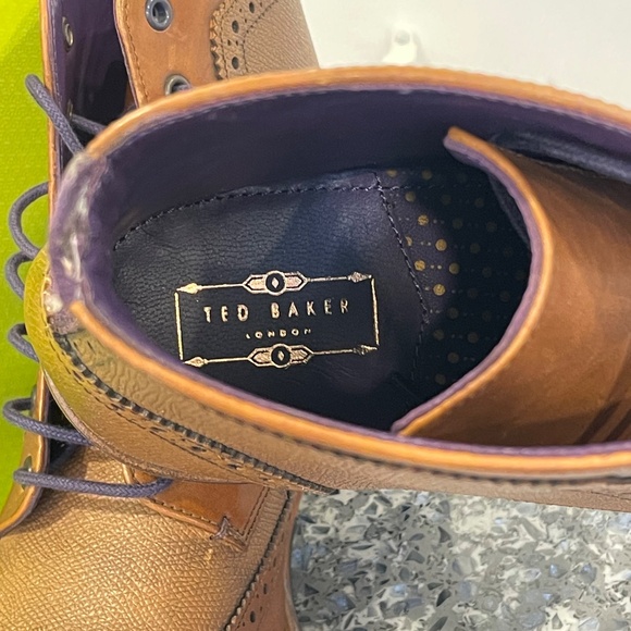👞 TED BAKER “SEALLS 3” Men’s Leather Boots 👞 size: UK 9 / US 10 D - Picture 3 of 7